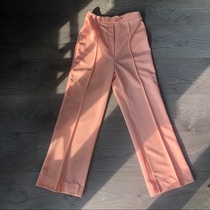 Vintage Peach Pleated Trouser (Size 2)